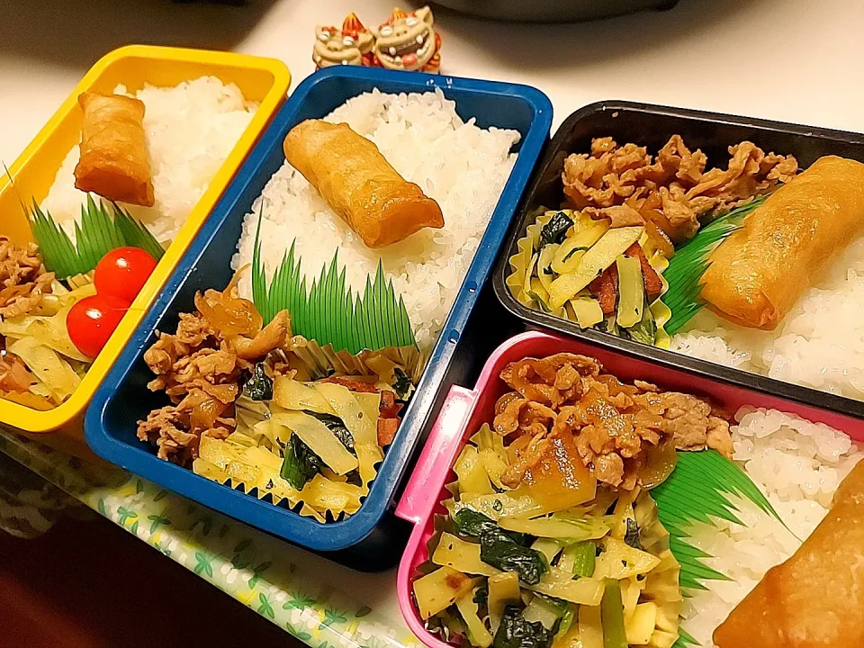 夫弁当､息子弁当､娘弁当､私弁当|みどりさん