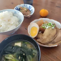 残り物と納豆メシで、、、|あんさん