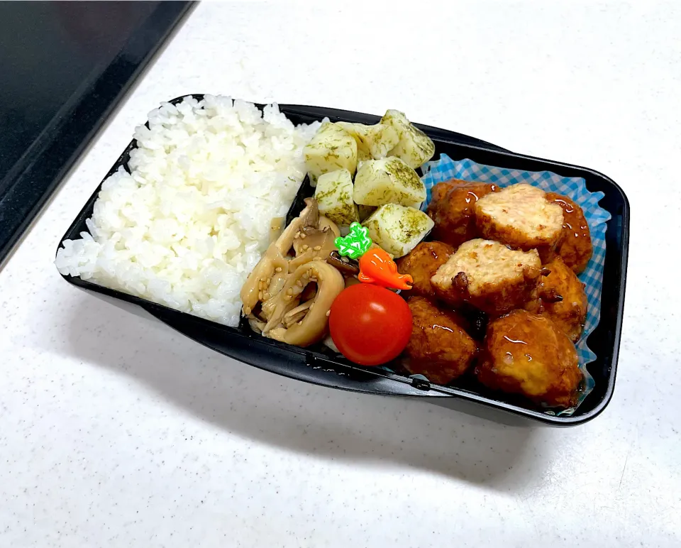 12/4 旦那弁当⁂照り焼き肉団子弁当|ゆさん