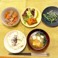 からあげ＆煮物定食|Atelier Sekiさん