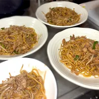 晩ご飯　焼そば|なかちゃんたまごさん