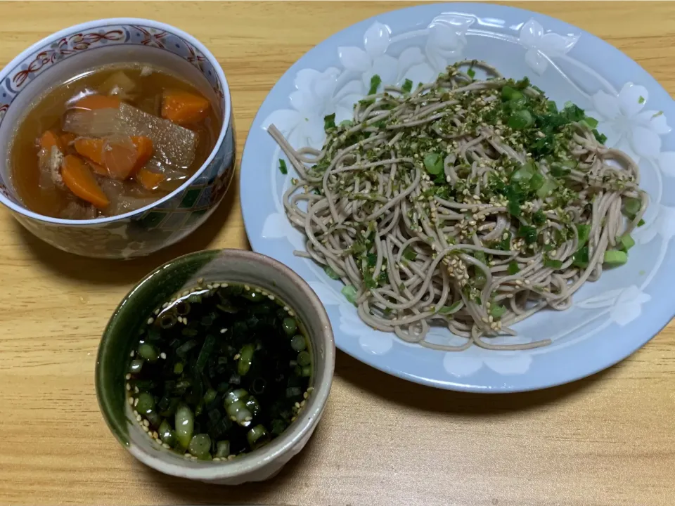 ニラ蕎麦|料理好きなじいさまさん