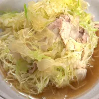 千切りキャベツと豚肉の簡単煮|トモさん