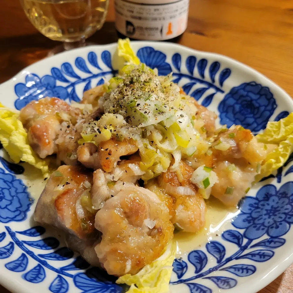 やみつきレモンねぎ塩チキン|あんさん