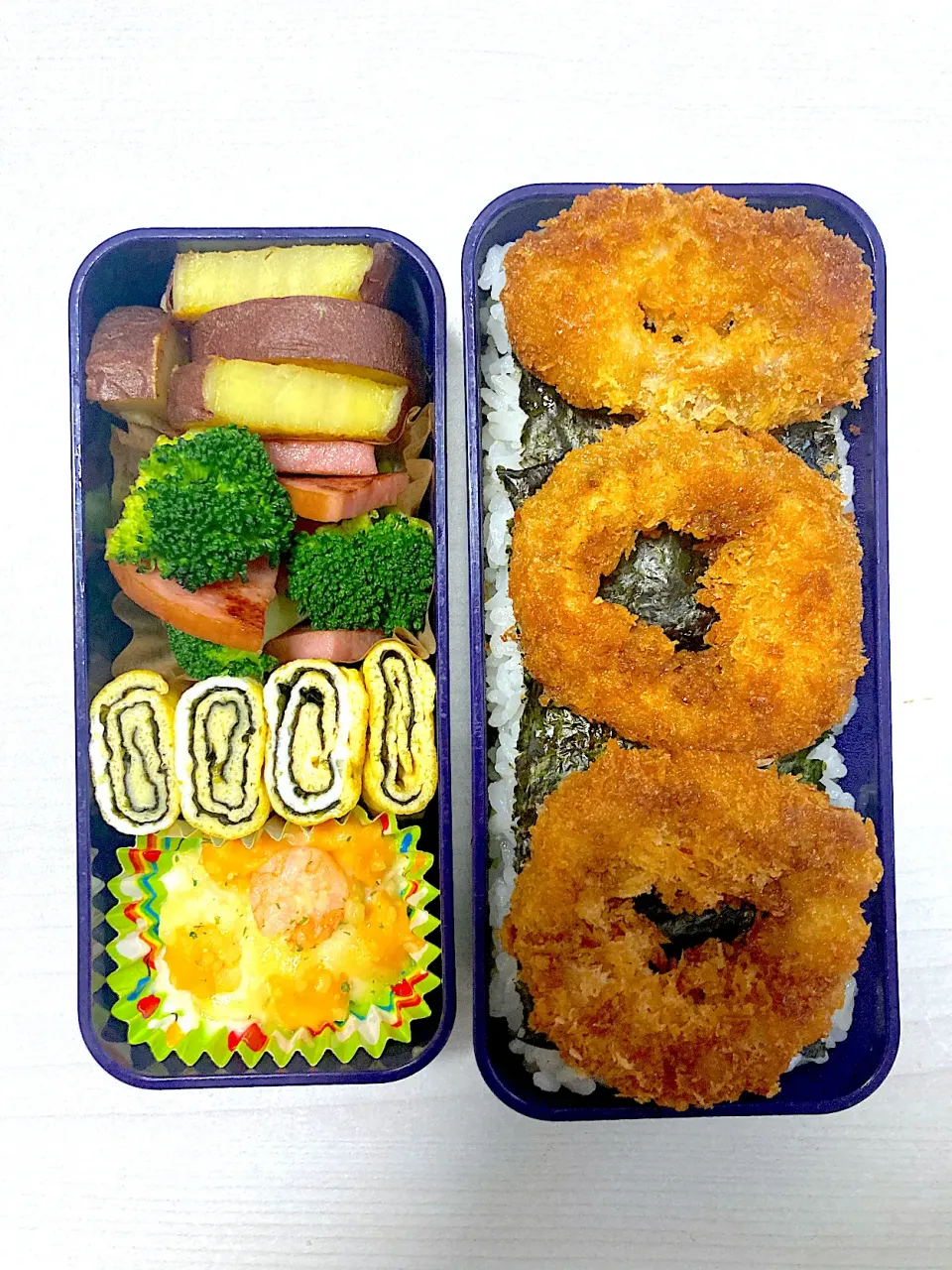 遠足弁当（イカフライ）|信玄餅110さん