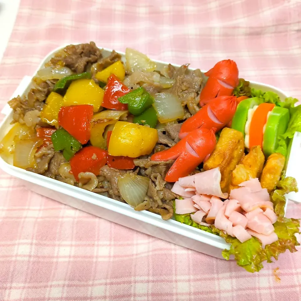 焼肉丼弁当♥|みちゅあしさん