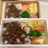 甘辛ミンチ弁当| たんぽぽさん