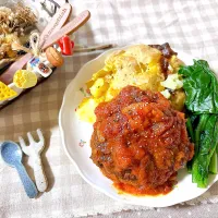 トマト煮込みハンバーグ🍅
マルコメ「生塩糀パウダー黒胡椒ブレンド」使用|がぁがさん