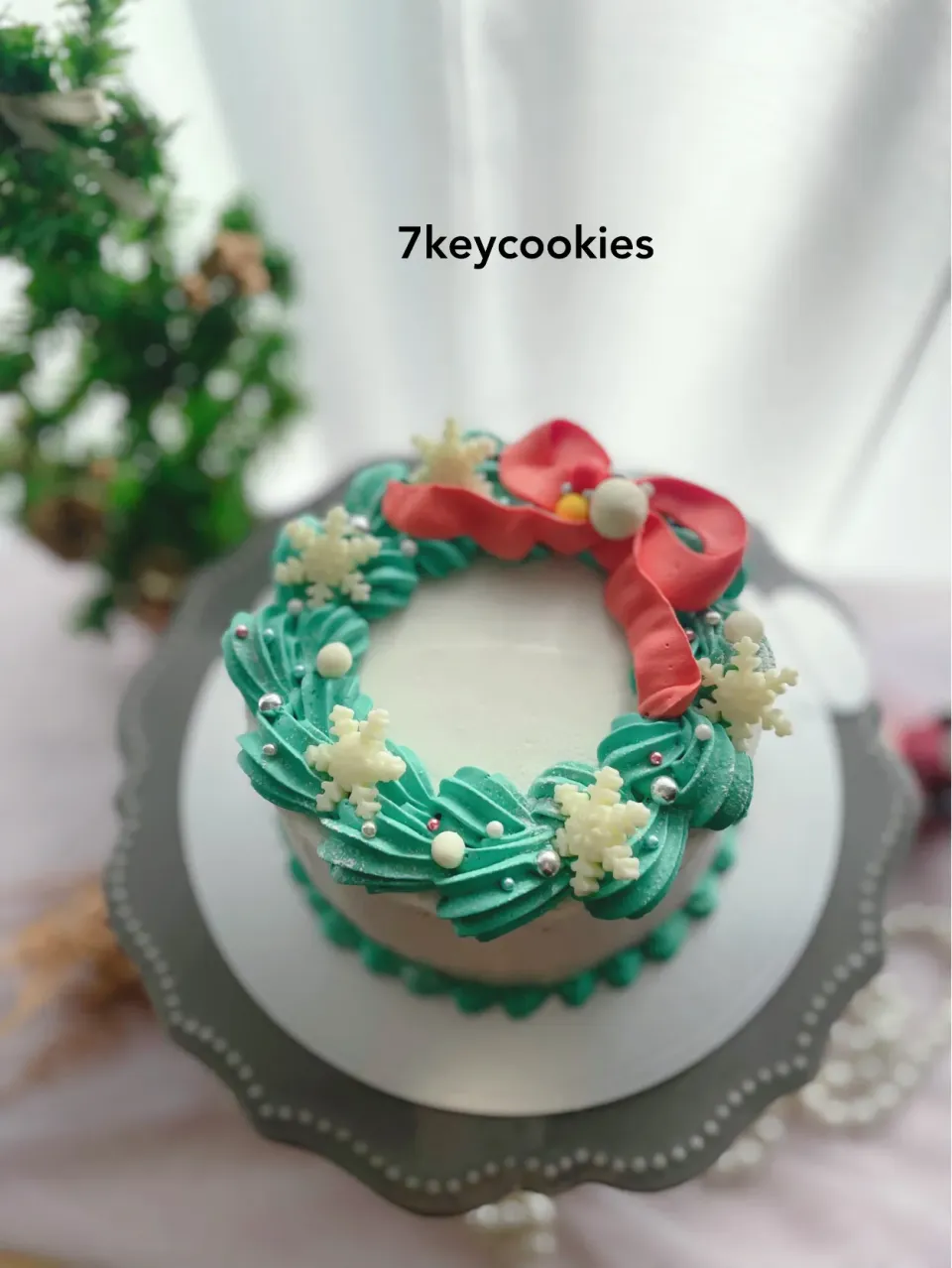 クリスマスリースケーキ|7keycookiesさん