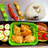 今日のお弁当🍅🥒🍗🧀🍙20241206|rococoさん