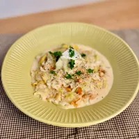 サーモンと白菜の米糀ミルクリゾット🥣|mayuさん