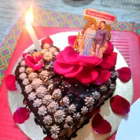 self-made cake for mom dad anniversary|RUPA SARKARさん