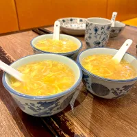 Corn soup with dried scallops|skyblueさん