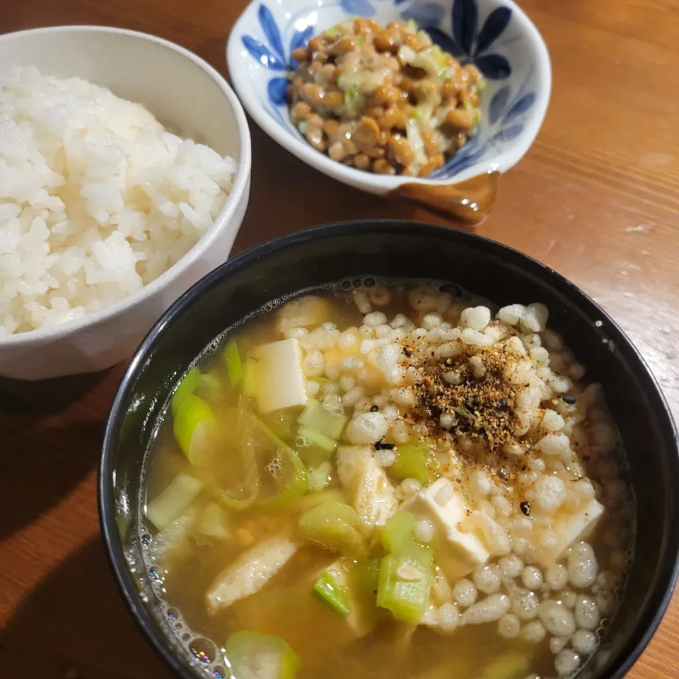 納豆晩ごはん、、、|あんさん