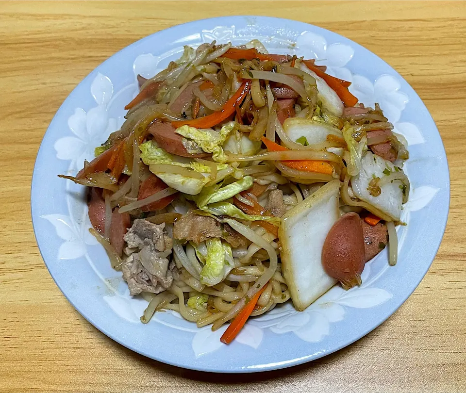 焼きうどん|料理好きなじいさまさん