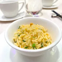 Fried rice with diced scallops in salted egg yolks|skyblueさん