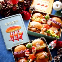 クリスマス丸パンサンド弁当