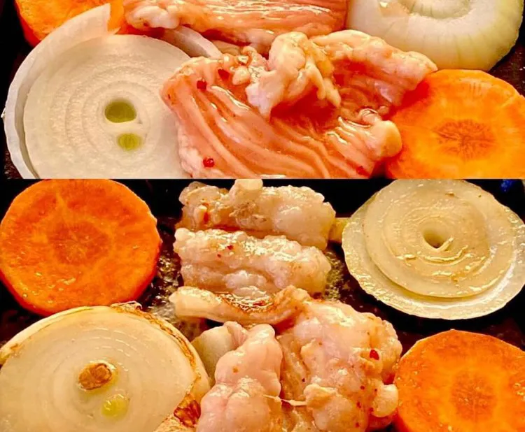 「ホルモン焼き de 昼飲み💦」
スープと塩むすび を添えて昼ごはん|ばくあんしゃさん