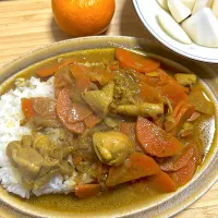 #チキンカレー #カブサラダ|トリさん