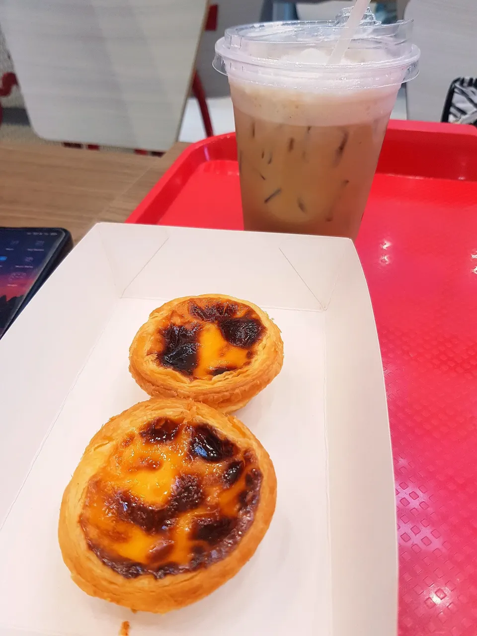 Egg Tarts & Cappuccino 🥧☕😋|An'leeさん