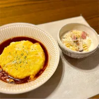 🍴オムライス🍴マカロニクリームスープ|Mさん