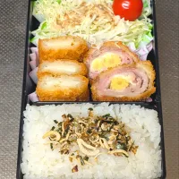 チーズヤングコーンの豚巻&イカフライ弁当|黒川克博さん