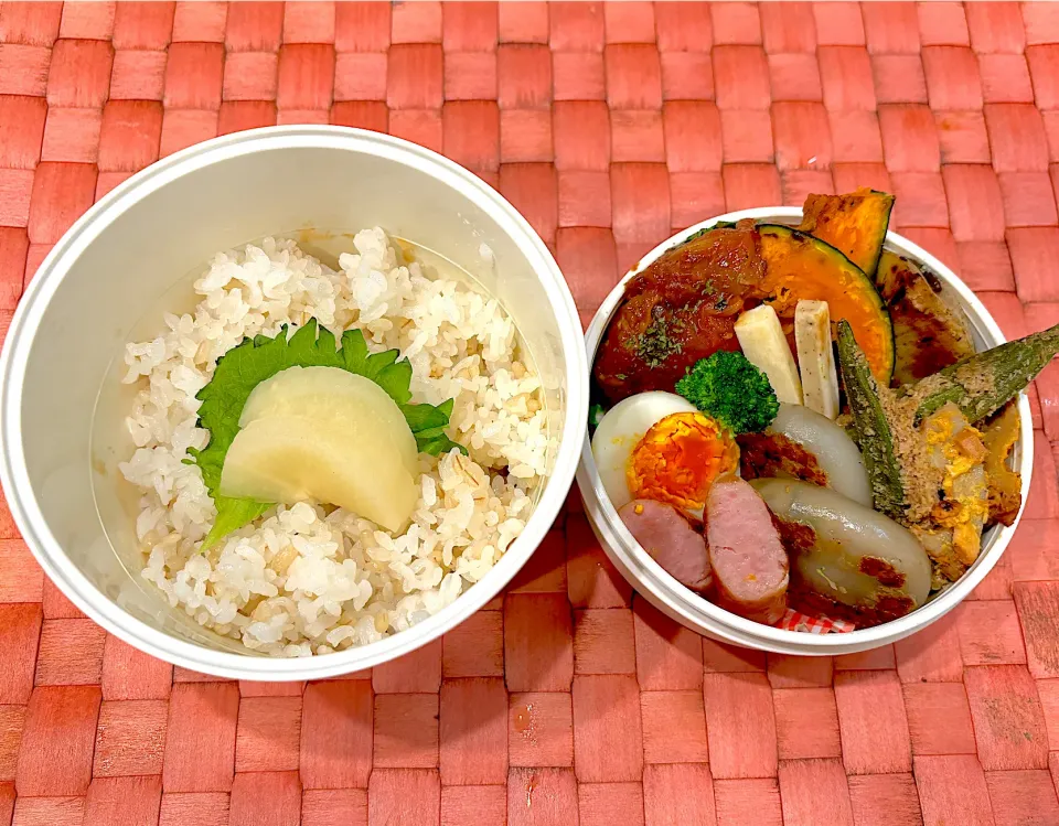 中学生息子のお弁当🍱 煮込みハンバーグ弁当🍱|Snow10さん