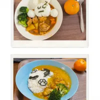 カレーライスのお夕飯🌛for kids🍛|みーぬさん