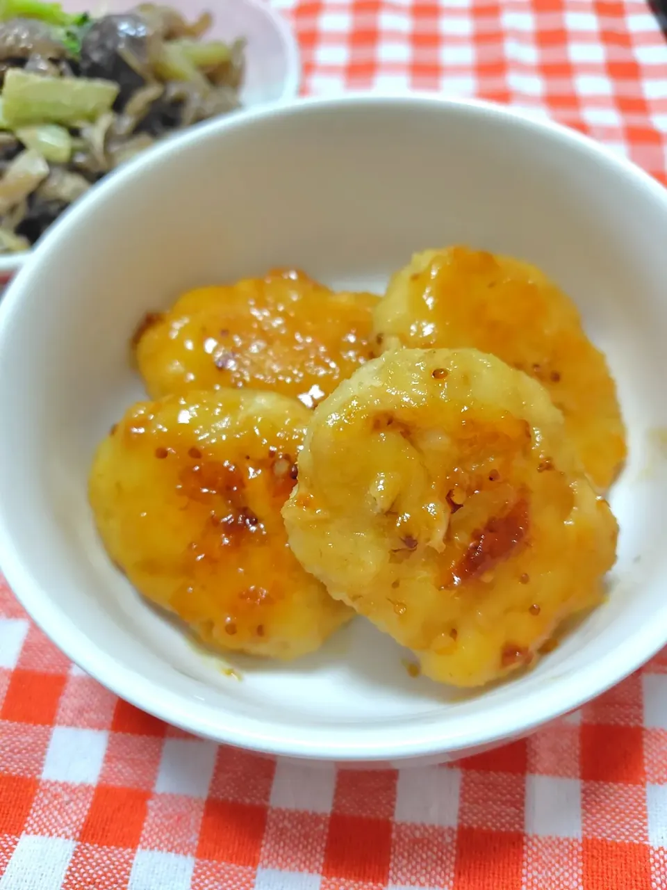 鶏むねポテト焼き　ハニーマスタードソース|藤さんちのごはんさん