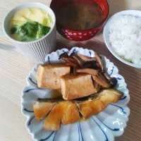 真鱈と焼き豆腐の煮付け、茶碗蒸し|ちゃいさん