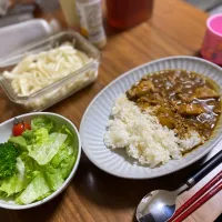 夜　豚肉カレー　初日|みちくんさん