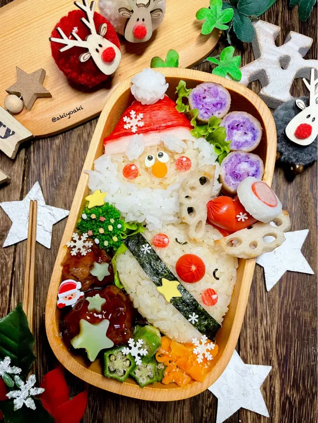 Snapdishの料理・レシピ写真:クリスマス弁当④｜お弁当で楽しむアドベントクリスマス『２週目♪』