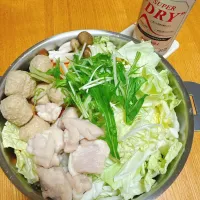 今夜は鍋🍲
味噌ちゃんこにするよ〜
🍻