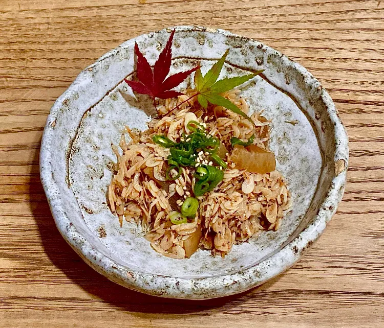 「あみ大根」&親子丼で お昼|ばくあんしゃさん