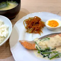 鮭のクリームソースがけ🐟|ゆかりさん