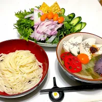 白菜と蒸し鶏のつけ汁うどん| マニラ男さん