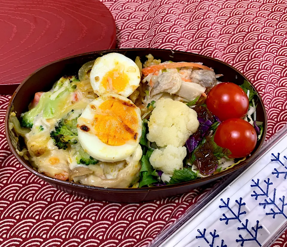 カレードリア弁当🍛|がおりんさん