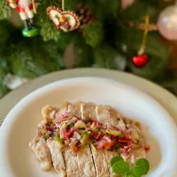 柔らかポークチョップのラヴィゴットソース添え Tender Pork Chops w/ Ravigote Sauce|アッコちゃん✨さん