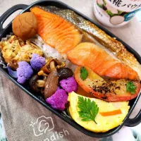 🔷🐟紅鮭弁当🍱🔷|@きなこさん