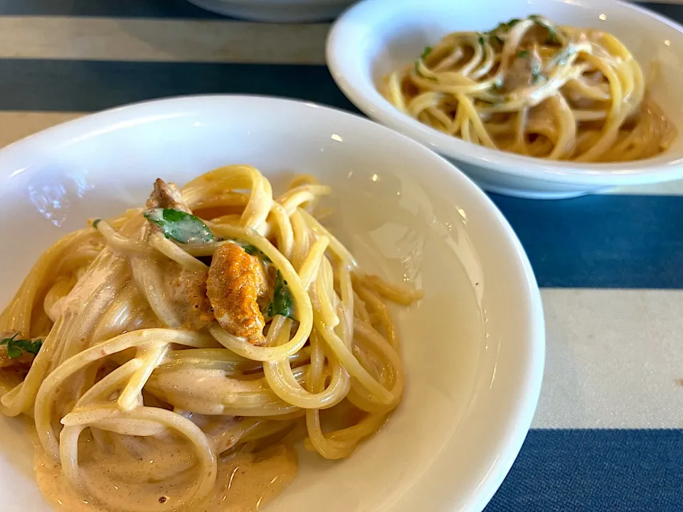 ＊うにのクリームソースパスタ＊|＊抹茶＊さん