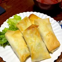 Air fryer spring rolls😋|yuyuさん