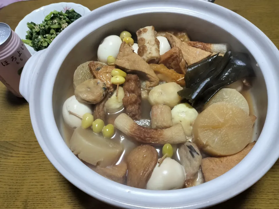 🍢地味な定番おでんと大根の🌿のおひたし|みよぱさん