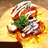 grilled  chicken n chips|zunaisさん