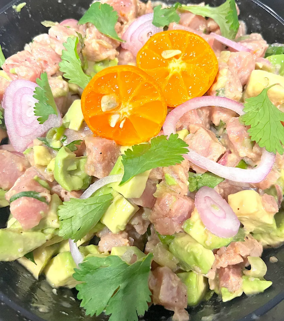 Marinated Ahi tuna with Avocado|🌺IAnneさん