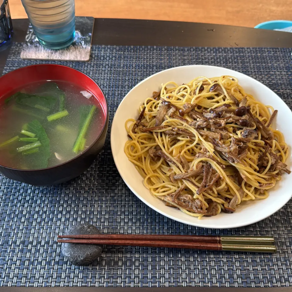 エノキとツナのパスタ・中華風野菜スープ|a-parkさん