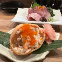 カニ爆弾🦀、寒ぶり刺身🐟|buhizouさん