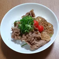 豚レンコン丼|ナナさん