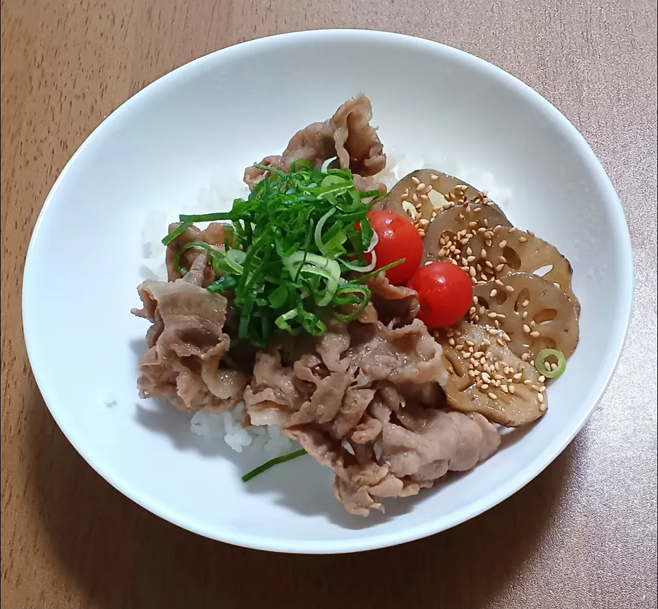 豚レンコン丼|ナナさん