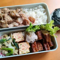 次男弁当&おにぎり