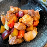 鶏肉と根菜の甘辛炒め|パパ手料理さん